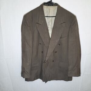 J. Riggings 44R Blazer Tan Wool Blend Men’s Sport Coat Classic Fit Casual